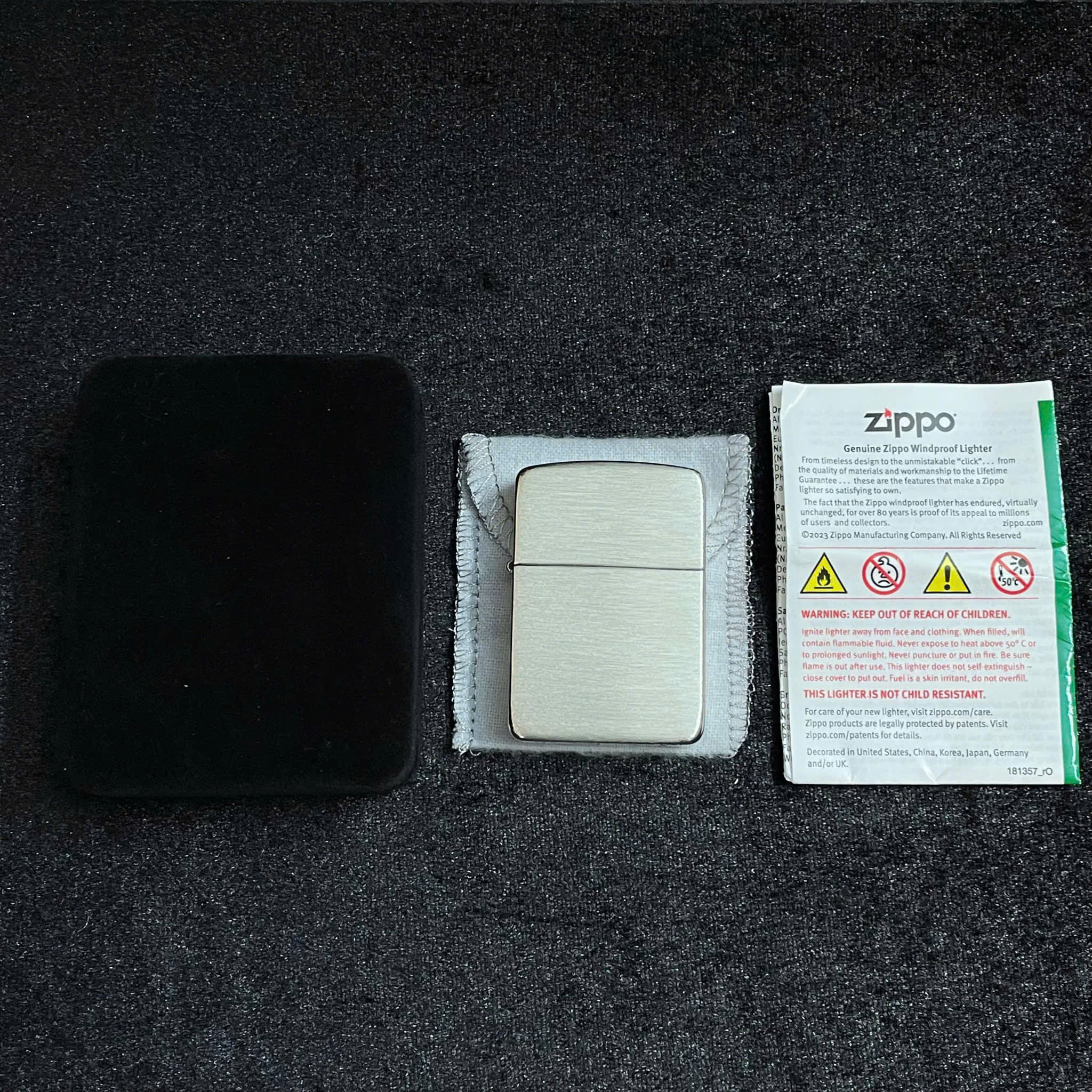 5 loại bật lửa zippo làm quà tặng làm người nhận xiêu lòng 27 Zippo Hand Satin Sterling Silver 1941 Replica 6
