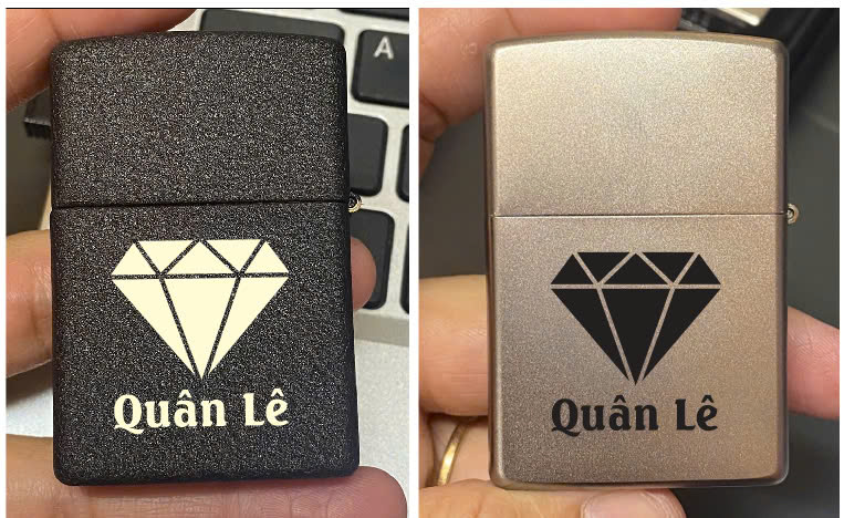 Công nghệ khắc trên nền bật lửa zippo đồng thau nguyên khối 16 bat lua zippo dong thau nguyen khoi 16