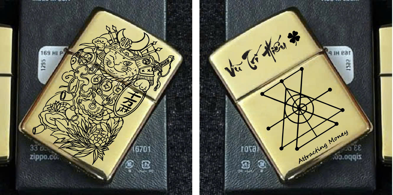 Công nghệ khắc trên nền bật lửa zippo đồng thau nguyên khối 24 bat lua zippo dong thau nguyen khoi 24