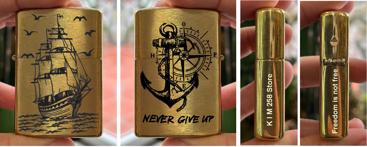 Công nghệ khắc trên nền bật lửa zippo đồng thau nguyên khối 31 bat lua zippo dong thau nguyen khoi 30