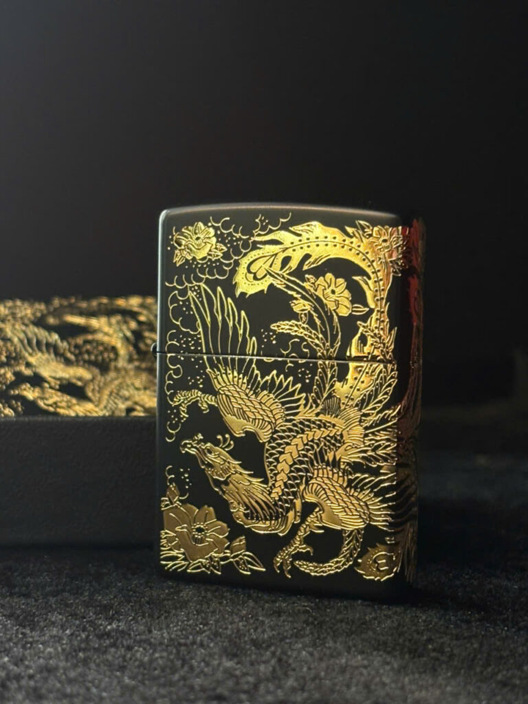 Bật lửa zippo Phoenix Gold Engraved (1)